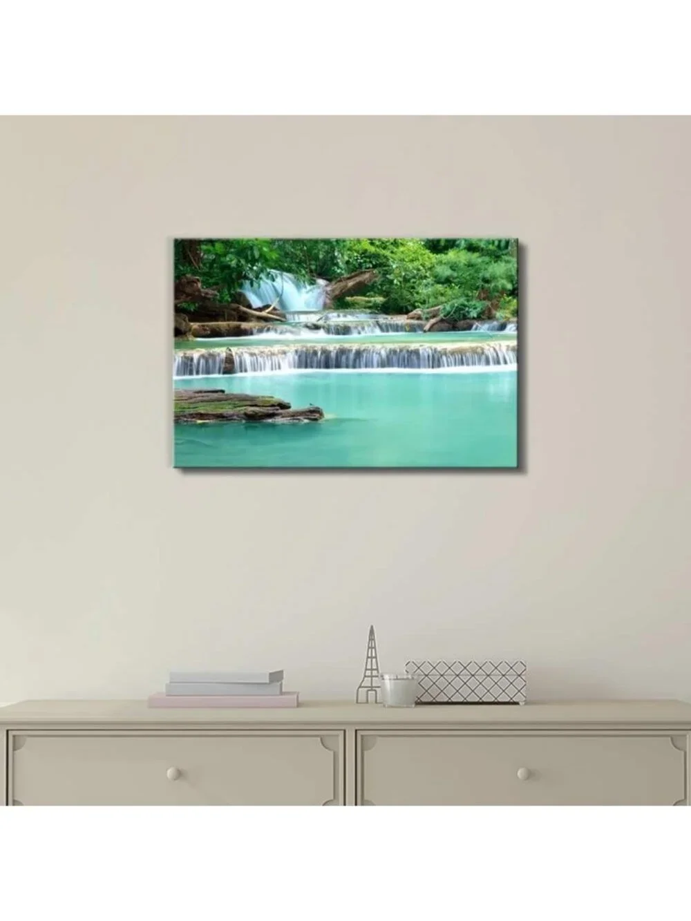 Stunning Waterfall Landscape Canvas Art - Hua Mae Kamin, Kanchanaburi, 32